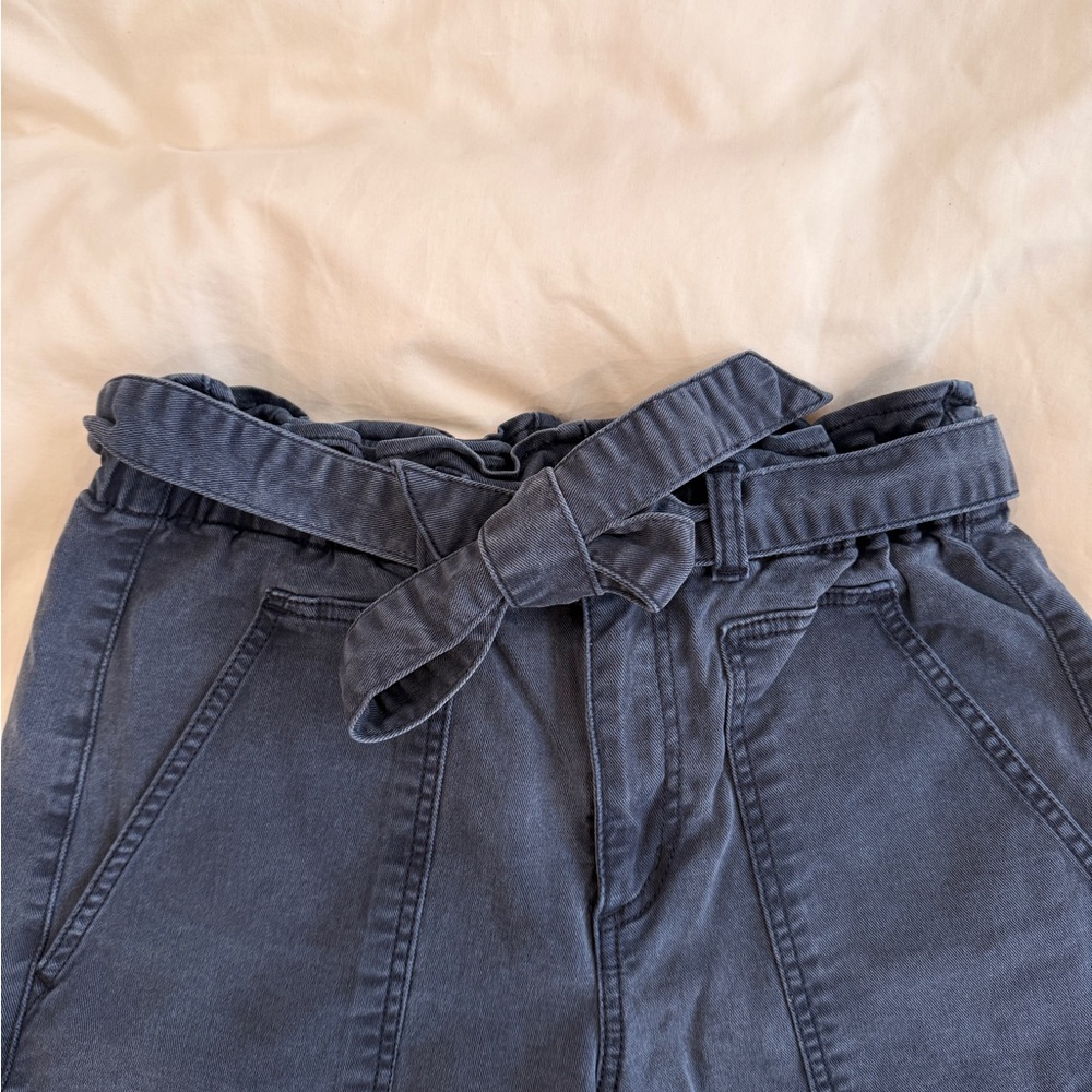 LOFT Navy “Paperbag” Shorts - Size S - Picture 2 of 4